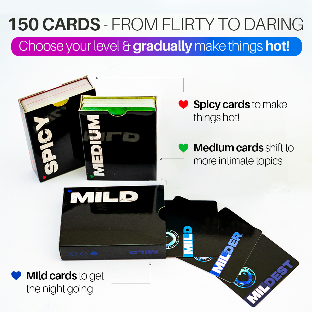 Spice It Up three card decks sweet medium and spicy