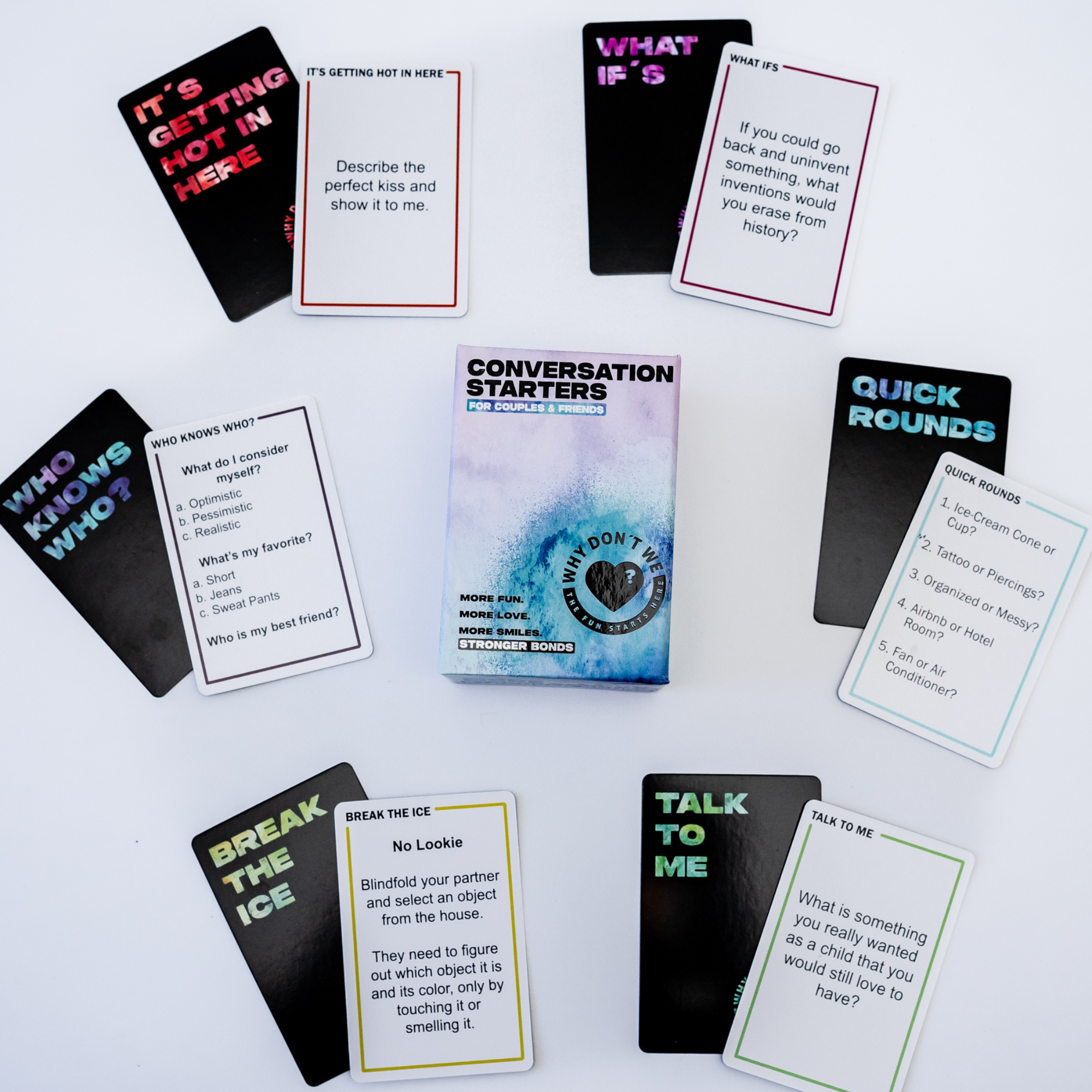 Conversation Starters Cards for Couples & Friends